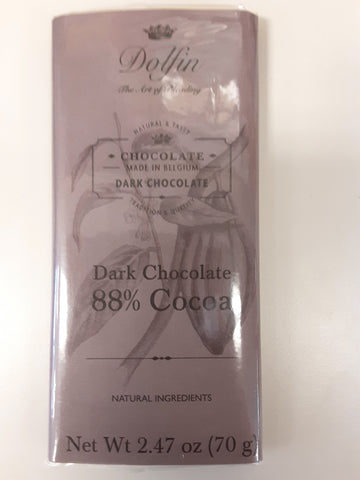 Dolfin Dark 88% Chocolate Bar
