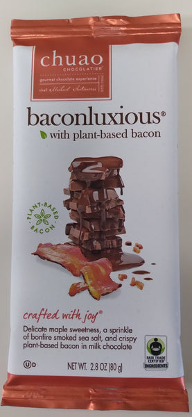 chuao baconluxious with plant based bacon