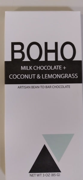 BOHO Coconut & Lemongrass  Milk Choclate
