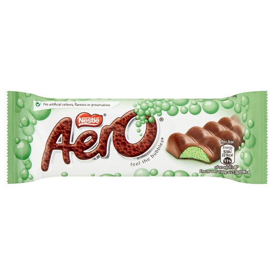 Nestle Aero Peppermint Milk Chocolate Bar