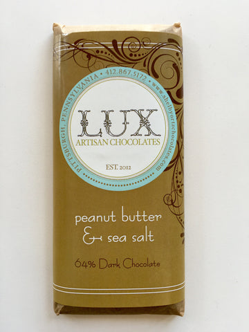 Lux Peanut Butter & Sea Salt Dark Chocolate Bar